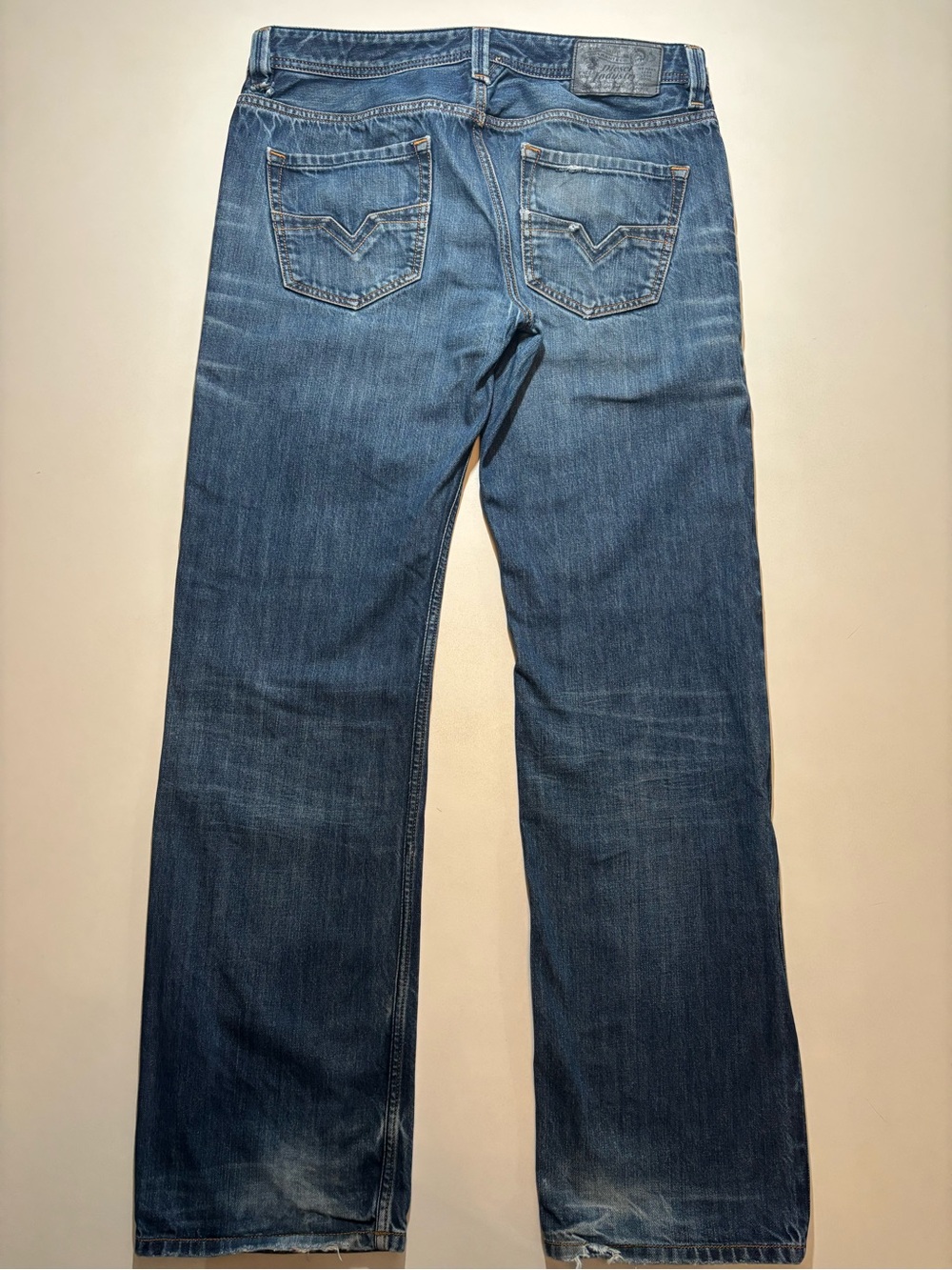 2012 diesel industry faded blue straight leg   Larkee jeans